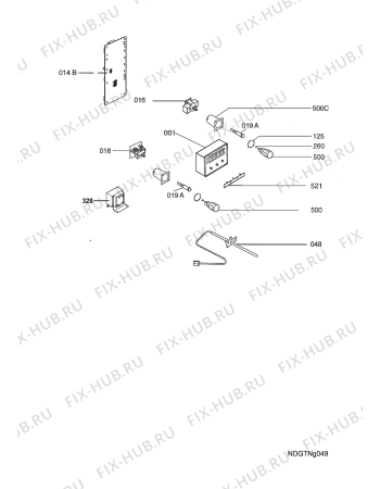 Взрыв-схема плиты (духовки) Voss Electrolux IEL9124-RF  R07 - Схема узла Functional parts
